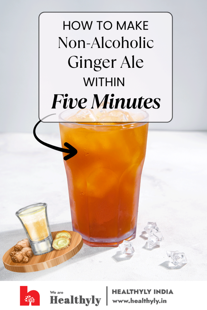 Ginger ale summer drink without alcohol