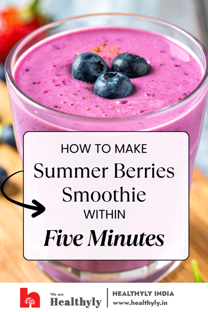 Berries smoothie summer drink