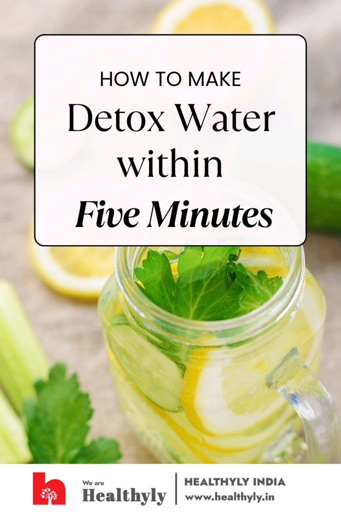 Herbal water with lemon and mint