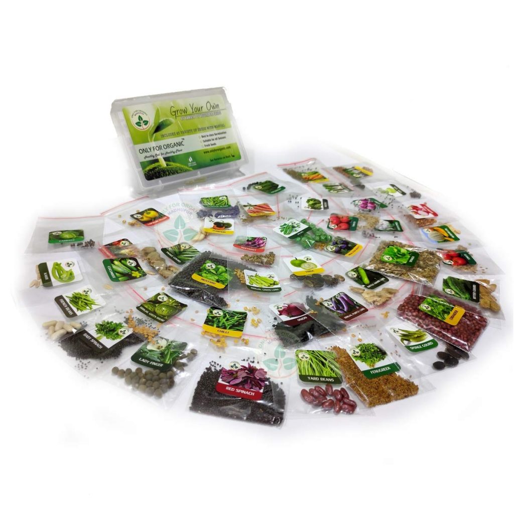 only for organic seed kit for vegetables 