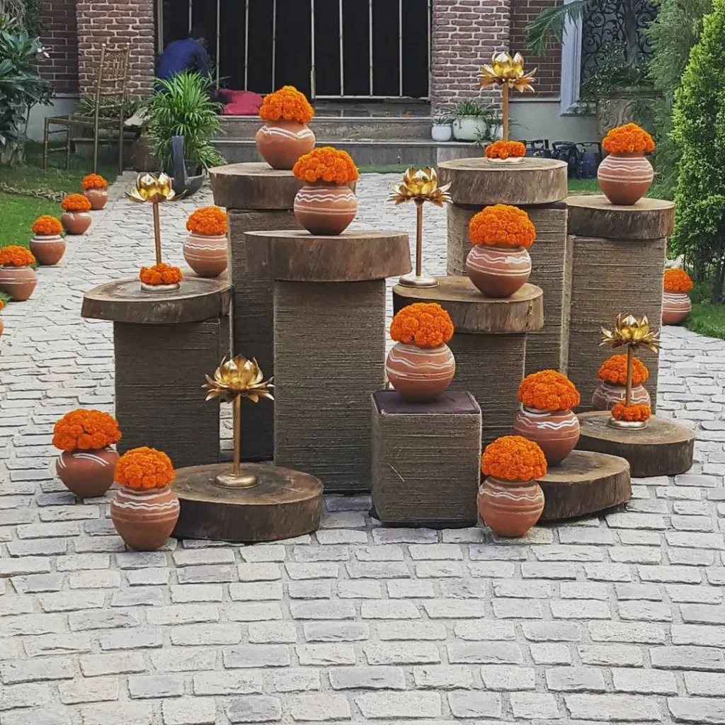 Indian floral decor