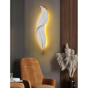 feather shaped light for home decor
